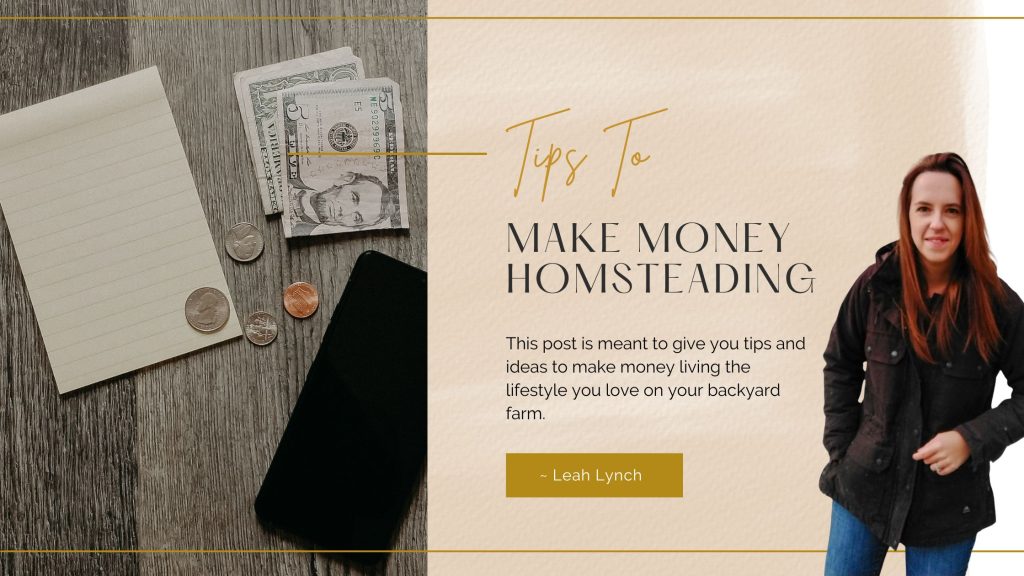 how to make money homesteading header image