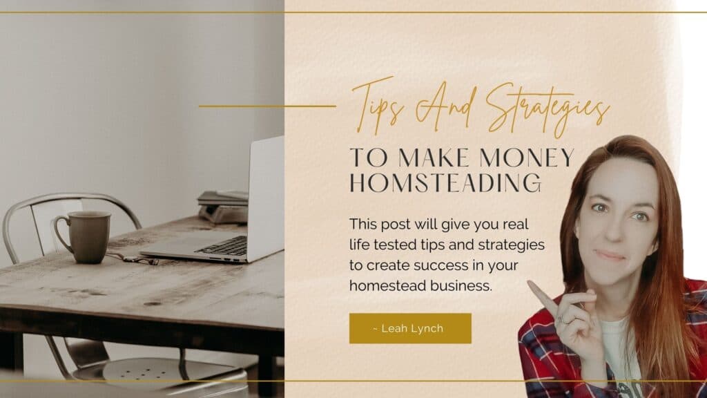 how to make money homesteading intro image