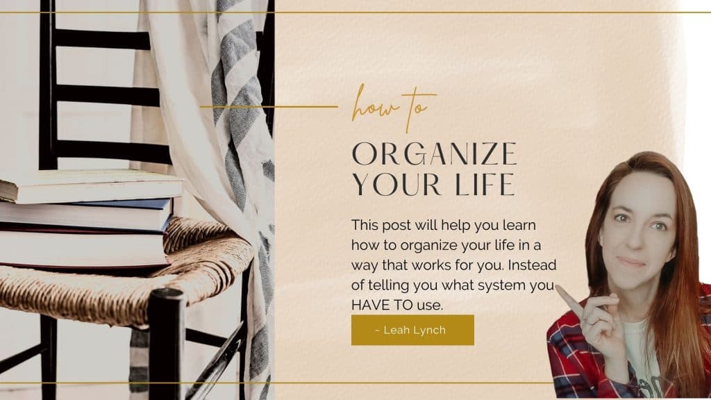 how to organize your life intro image